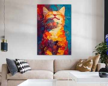 Smiling cat by Poster Art Shop