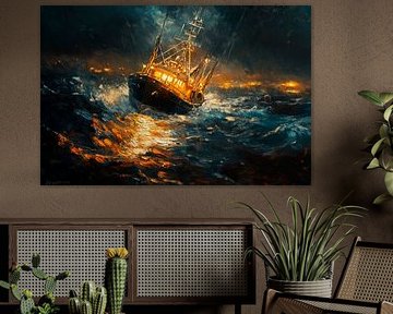 Storm at sea by Poster Art Shop