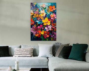 Kleurrijke bloemenpracht van Poster Art Shop