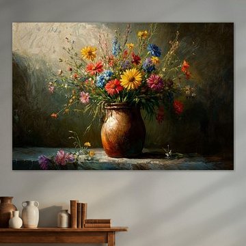 Flower bouquet vase by Poster Art Shop