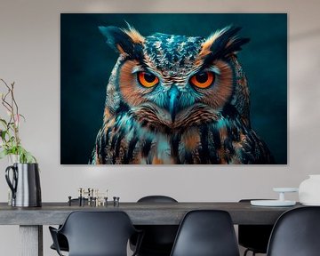 Eule im Fokus von Poster Art Shop