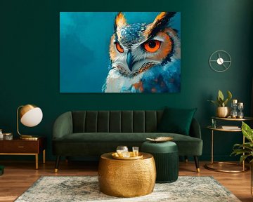 Uil in beeld van Poster Art Shop