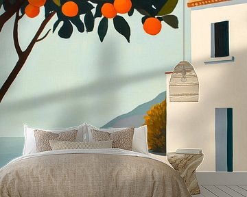 Orange tree coast by Poster Art Shop