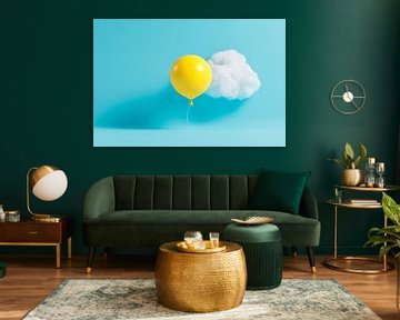 Luftballon Wolke von Poster Art Shop