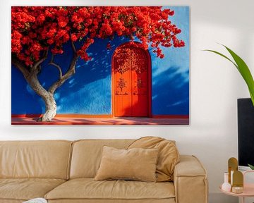 Bloeiende deur van Poster Art Shop