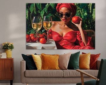 Zomerse elegantie van Poster Art Shop