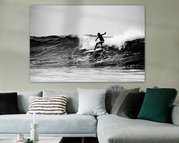 Surfer Silhouet, Arugambay, Sri Lanka von Roel Janssen