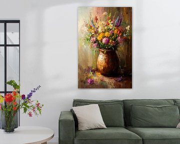 Flower bouquet vase by Poster Art Shop