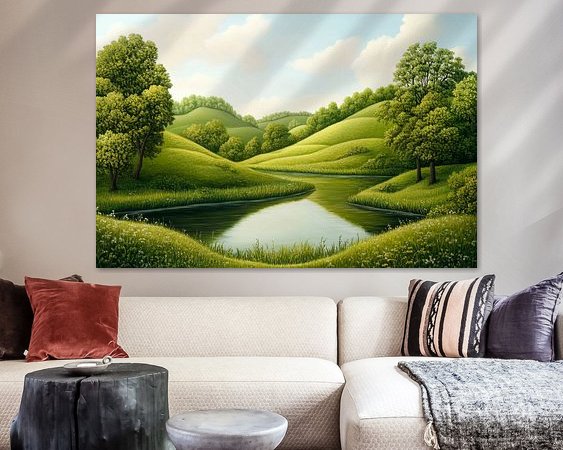 Example of the artwork in a room