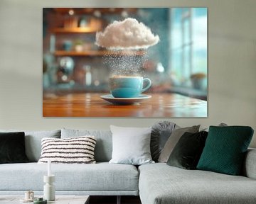 Koffie wolk van Poster Art Shop