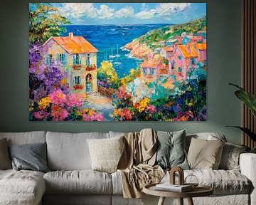 Coastal idyll painting by Poster Art Shop