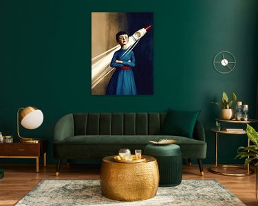 Example of the artwork in a room