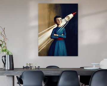 Boy with rocket van Franka Poulain