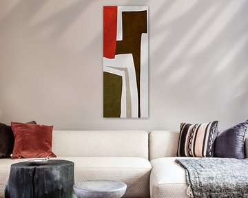Organische abstracte kunst - aardse tinten
