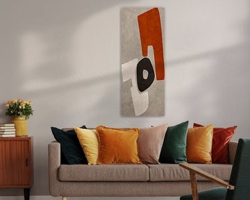 Organische abstracte kunst - aardse tinten