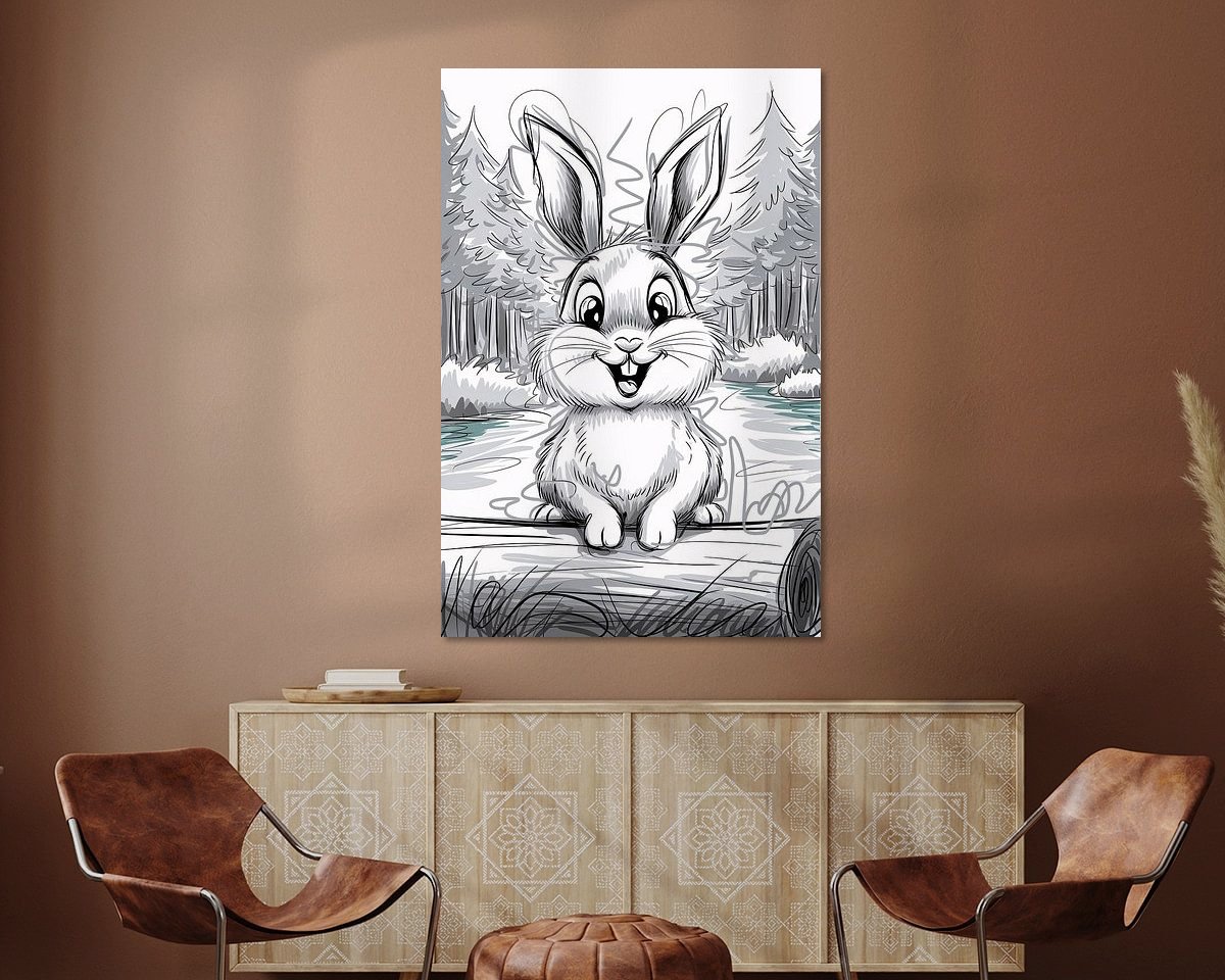 Example of the artwork in a room