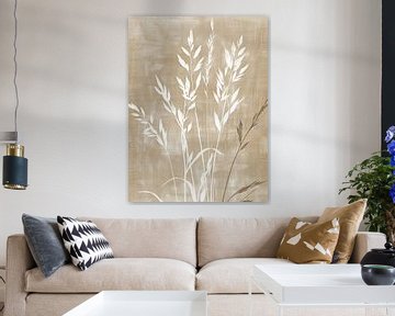 Planten Schilderij | Serene Fields Glow van Modern Collection