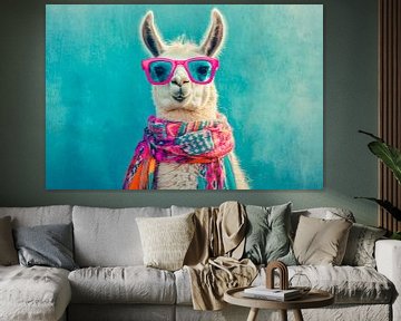 Llama with sunglasses by Poster Art Shop