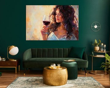 Wine bottle of joy by Poster Art Shop