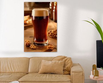 Bier en noten van Poster Art Shop