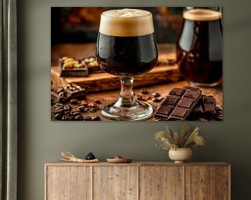 Bier en chocolade van Poster Art Shop