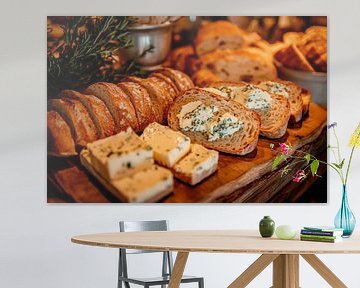 Brood en kaas van Poster Art Shop