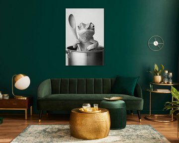 Hagedis kookt van Poster Art Shop