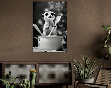 Stokstaart keuken van Poster Art Shop