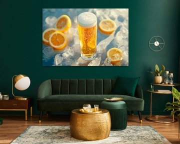 Verfrissend bier van Poster Art Shop