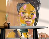 Example of the artwork in a room