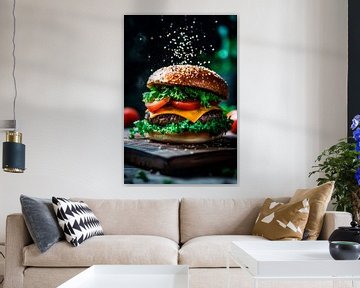 Hamburger verwennerij van Poster Art Shop