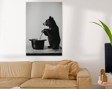 Beer in de keuken van Poster Art Shop