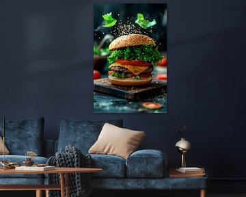 Hamburger verwennerij van Poster Art Shop