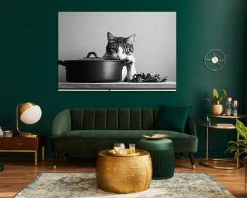 Katten koken van Poster Art Shop