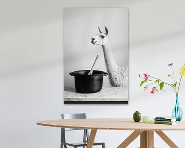 Lama keuken van Poster Art Shop