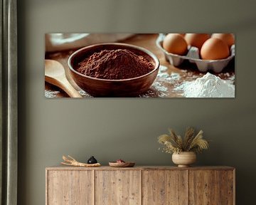 Cacaopoeder en eieren van Poster Art Shop