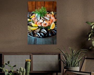 Seafood platter van Poster Art Shop