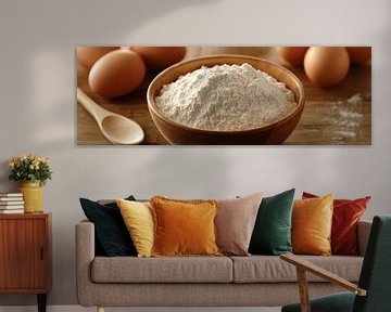 Flour and eggs van Poster Art Shop