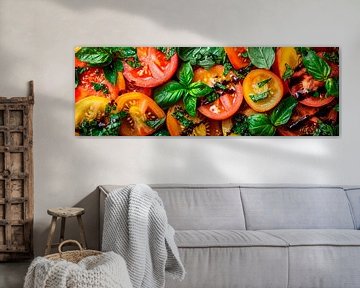 Tomaten Basilicum van Poster Art Shop