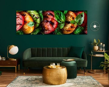 Tomaten Basilicum van Poster Art Shop