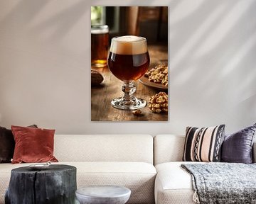 Bier und Snacks von Poster Art Shop