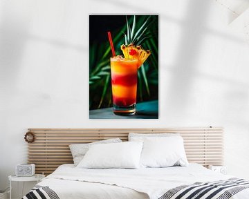 Tropische cocktail van Poster Art Shop