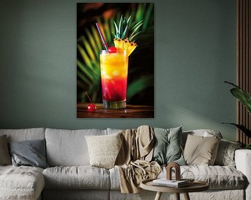 Tropische cocktail van Poster Art Shop