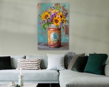 Flowers in a glass by Poster Art Shop