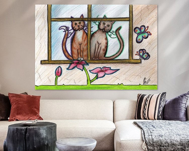 Example of the artwork in a room