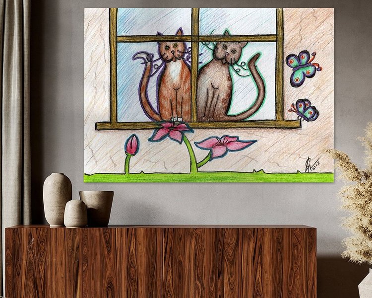 Example of the artwork in a room