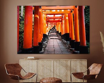 Fushari Inari gates in Kyoto, Japan.
