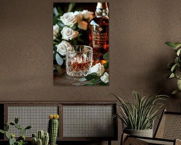 Whisky en rozen van Poster Art Shop