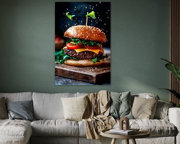 Hamburger verwennerij van Poster Art Shop