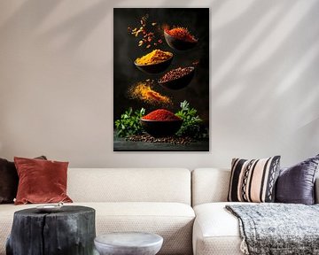 Verscheidenheid aan kruiden van Poster Art Shop